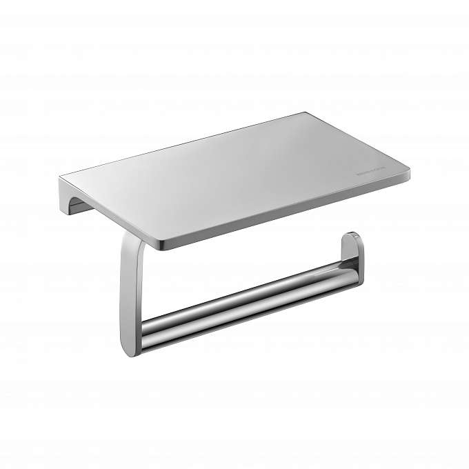 Держатель туалетной бумаги с полкой Benesque Lumiere 70010101 хром